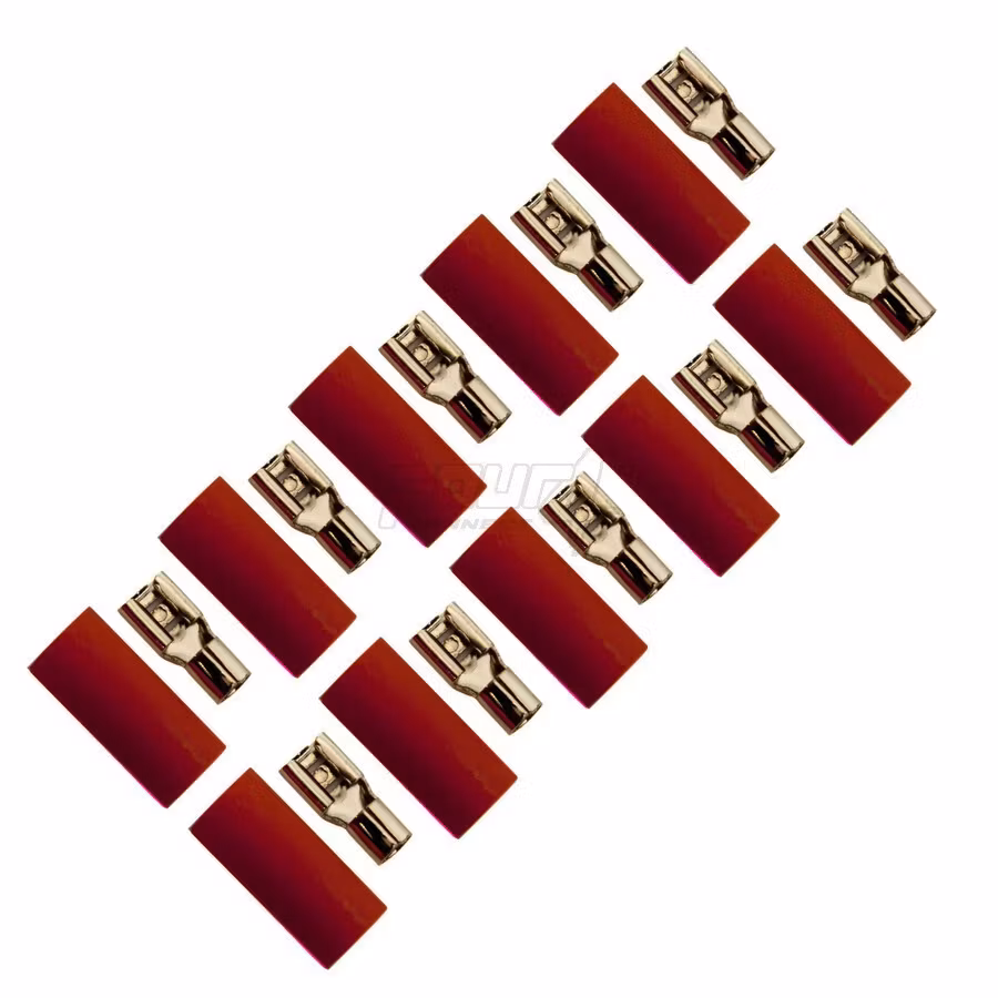 FOUR Connect 4-690743 flat connector 6.0mm², width 4.8mm, red, 10pcs
