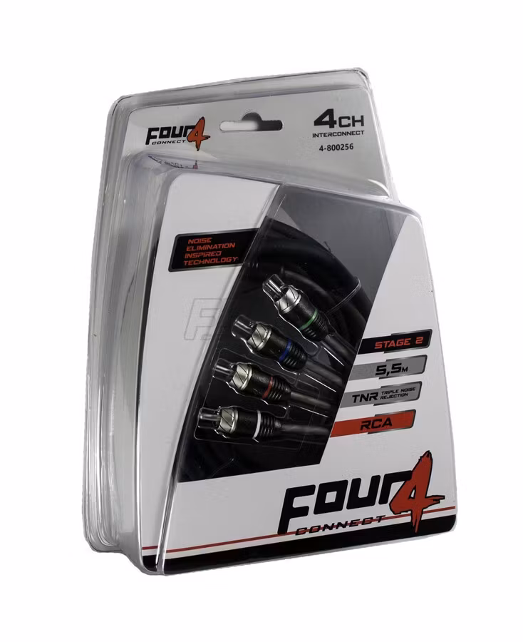 FOUR Connect 4-800256 STAGE2 RCA-cable 5.5m, 4ch