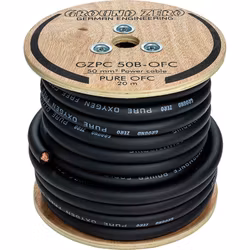 50 mm² high quality OFC power wire 20m– black