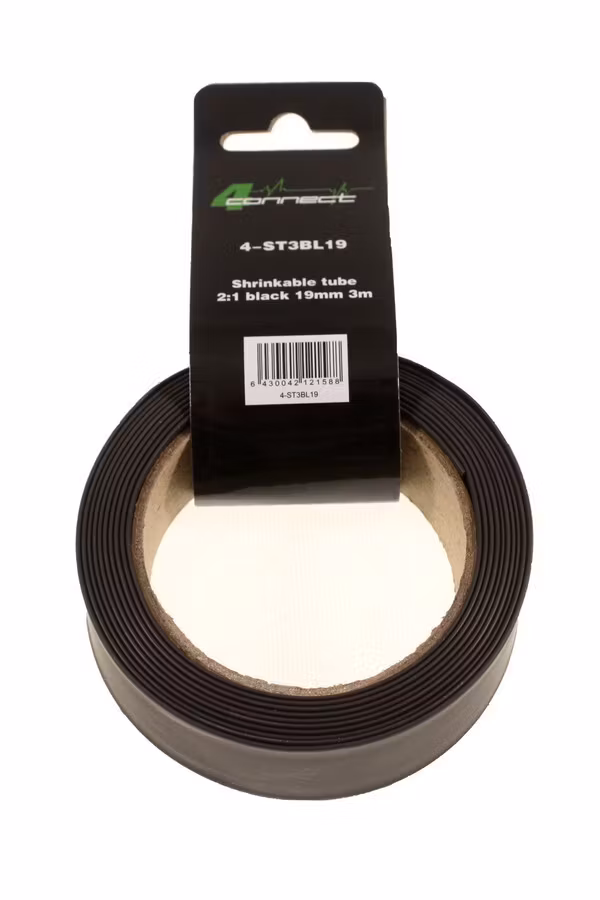 FOUR Connect 4-ST3BL19 shrink tube,  2:1 Black 19mm 3m
