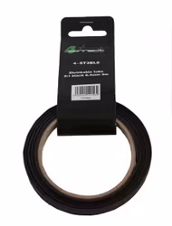 FOUR Connect 4-ST3BL6 shrink tube,  2:1 Black 6.4mm 3m