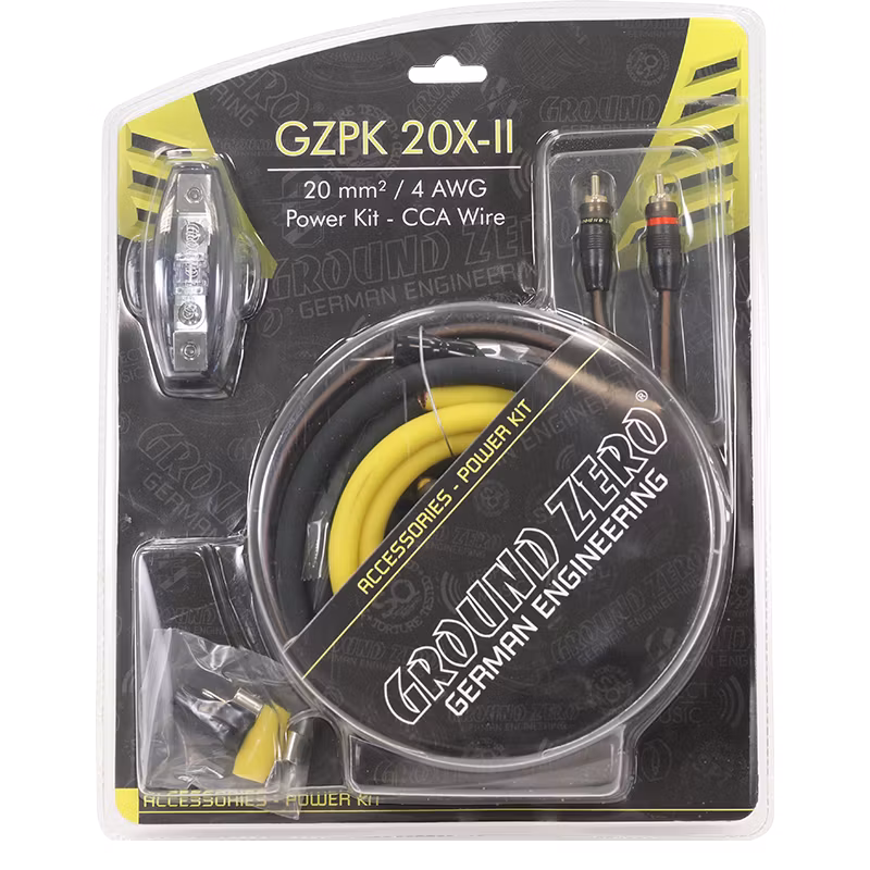 Ground Zero 20 mm2 cable kit