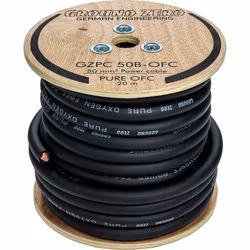 50 mm² high quality OFC power wire 20m– black