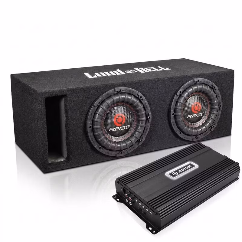 2x8" Baslåda Reiss RS-BQ8.D4 amp