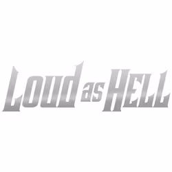LOUD AS HELL dekal – Silver