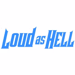 LOUD AS HELL dekal – Blå