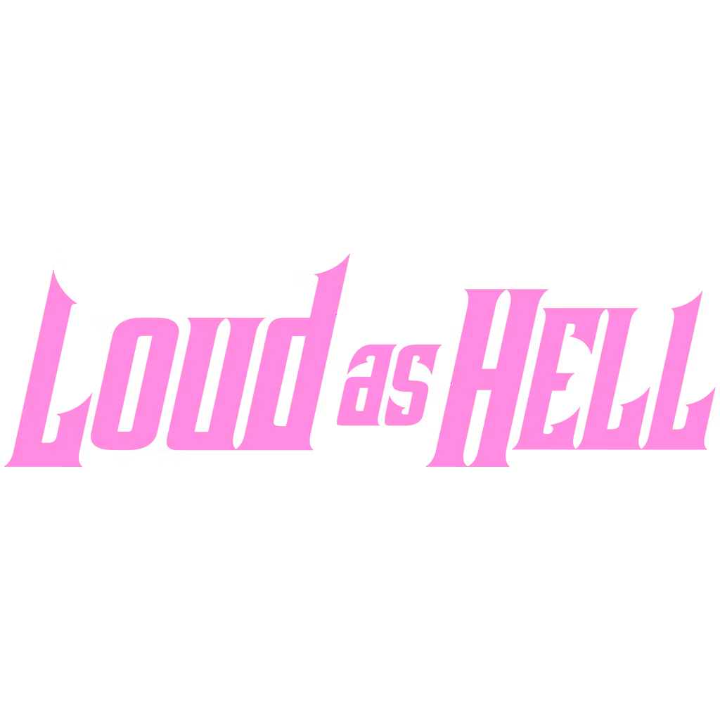 LOUD AS HELL dekal – Rosa