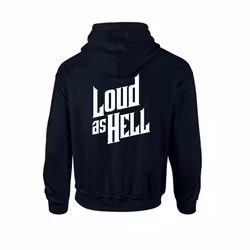 LOUD AS HELL huvtröja – XXXL – Svart