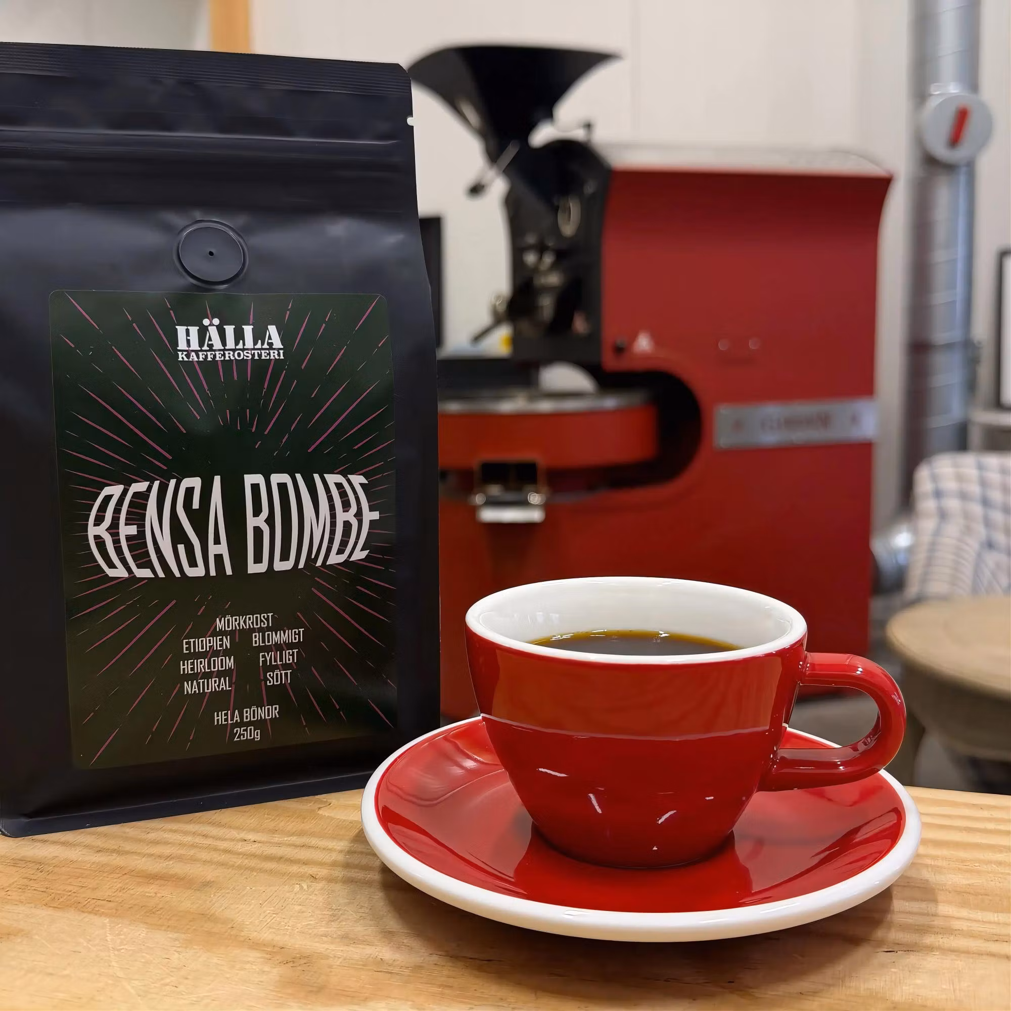 Bensa Bombe – Mörkrostat Specialkaffe från Sidama, Etiopien | Hälla Kafferosteri
