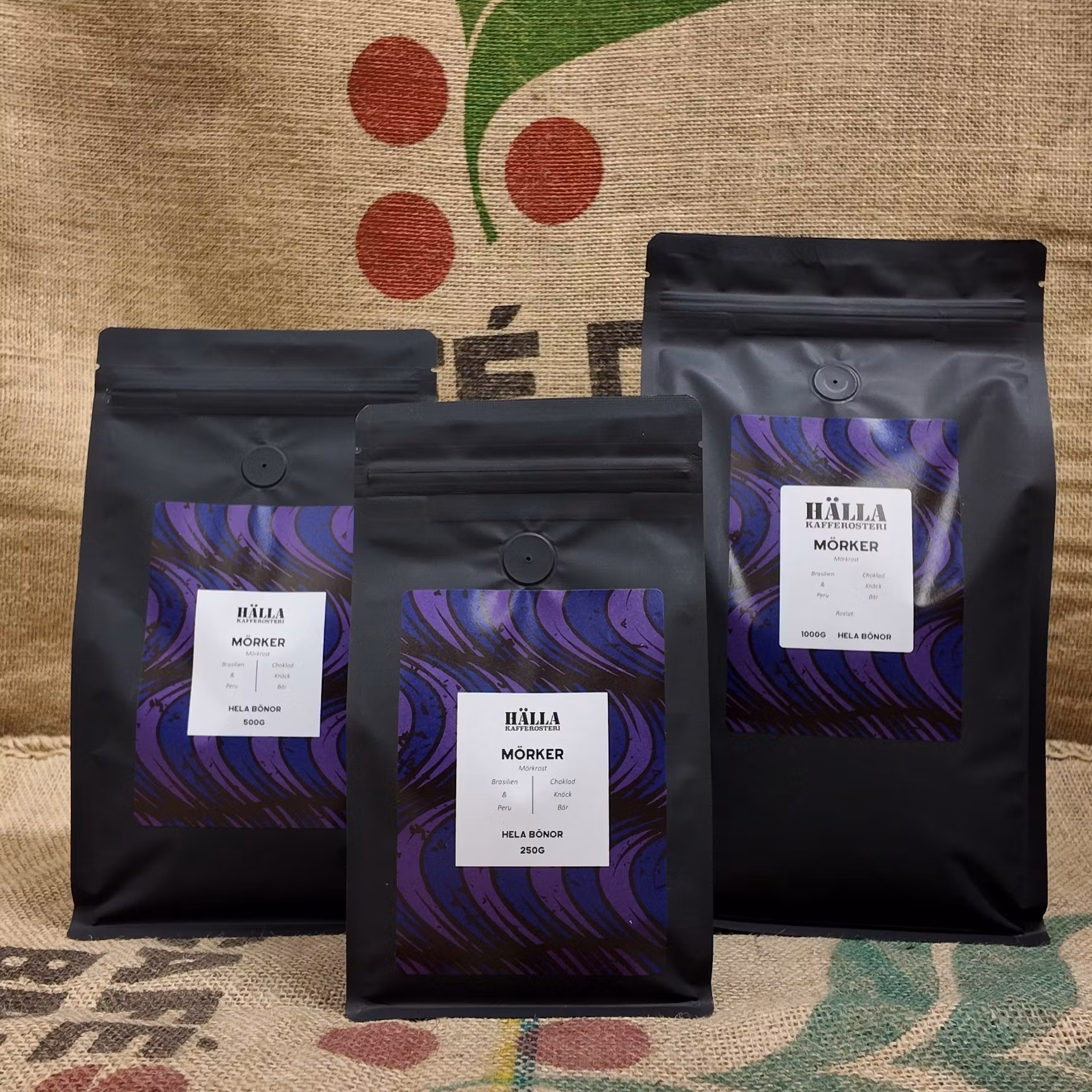 Mörkrostat kaffe från Brasilien och Peru – kraftfull kaffeblandning med chokladtoner