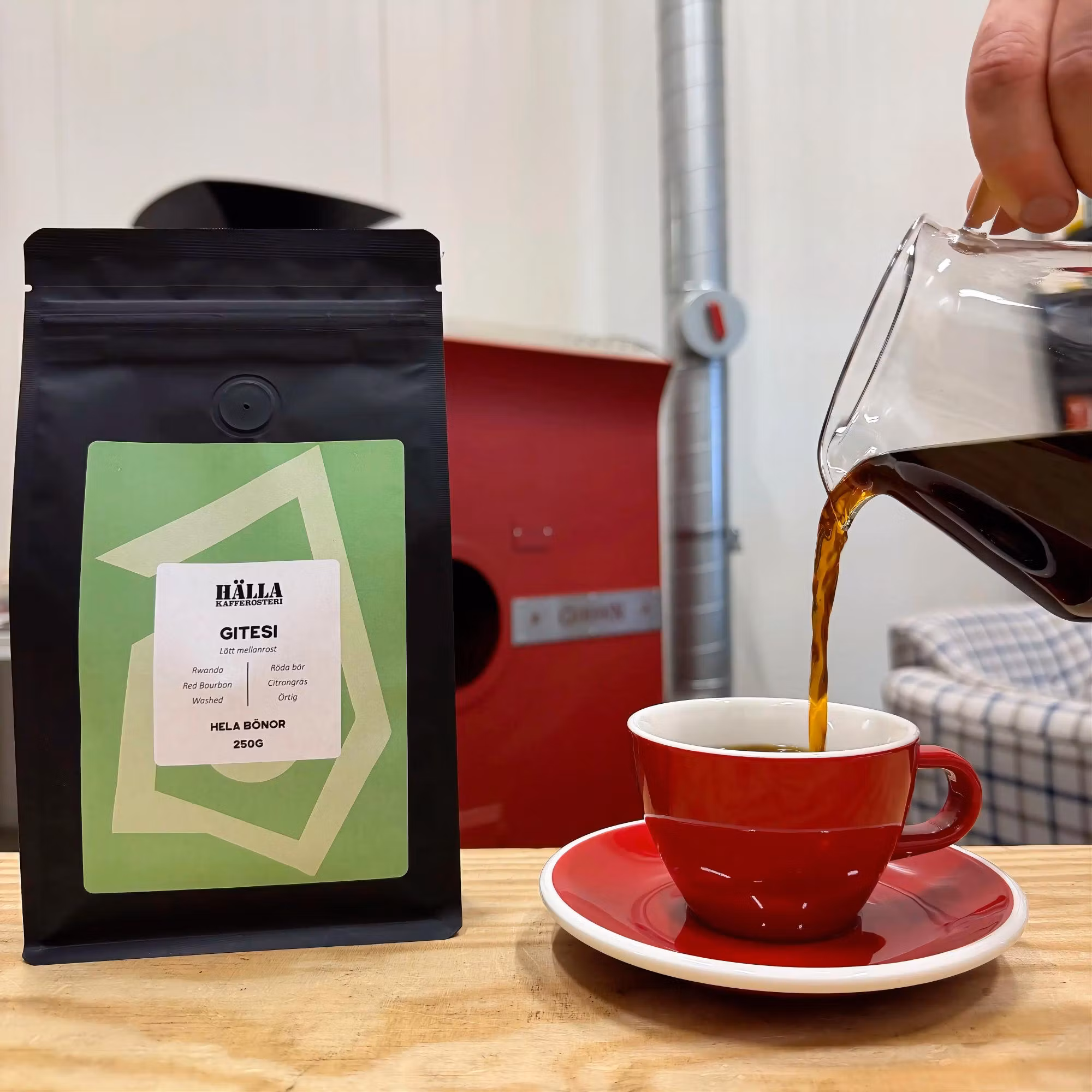 Rwanda Gitesi – Tvättat specialkaffe från Hälla Kafferosteri