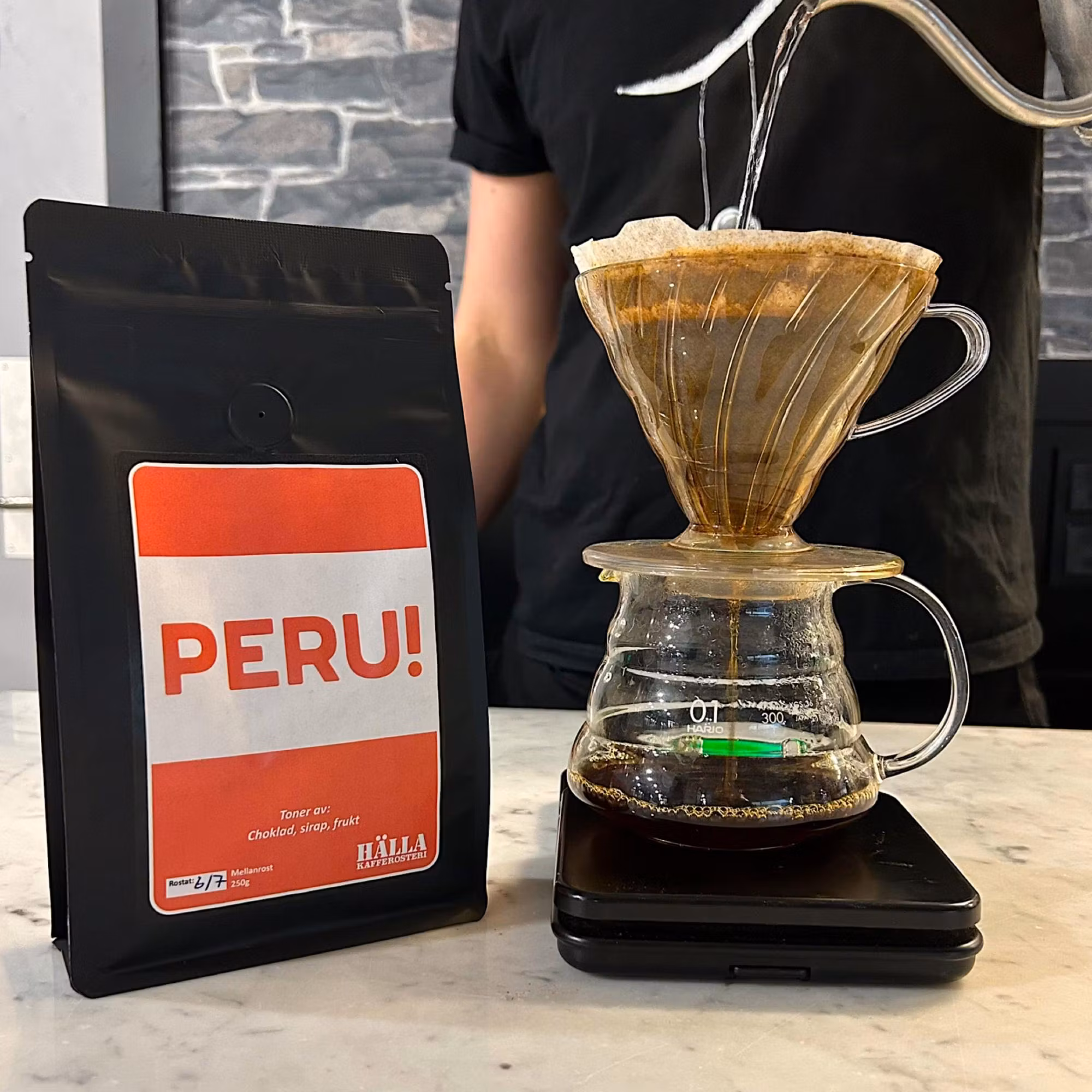 Brygg V60 Pour Over – recept & guide (18 g kaffe / 300 g vatten)