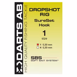 Darts - Dropshot Rig  Sureset Hook Size 4