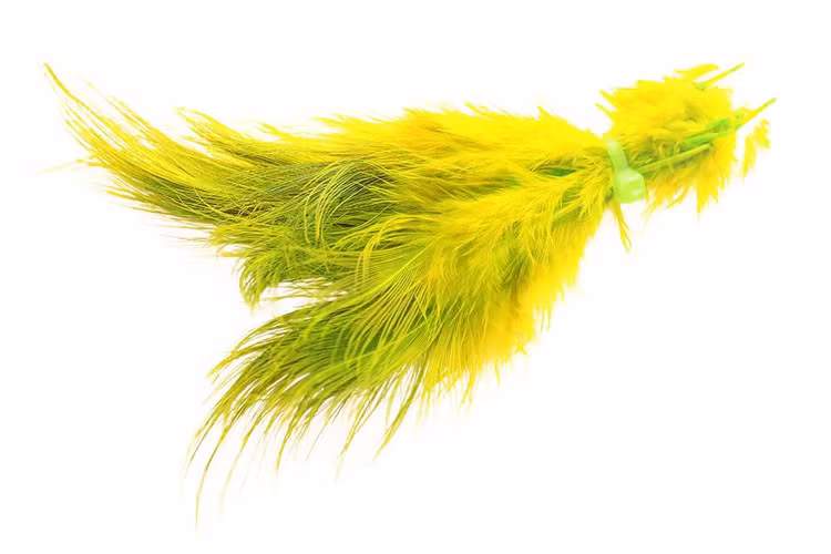 Ringneck Rump Hackle Bleached