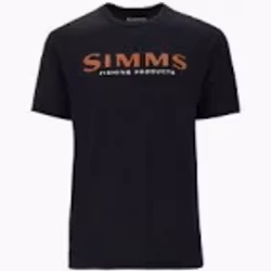 Simms Logo T-Shirt - Jet Black