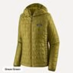 Patagonia W´s Nano puff Hoddy - Graze Green