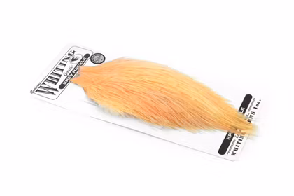 Whiting Spey Hackle Rooster Cape Silver White dyed Salmon