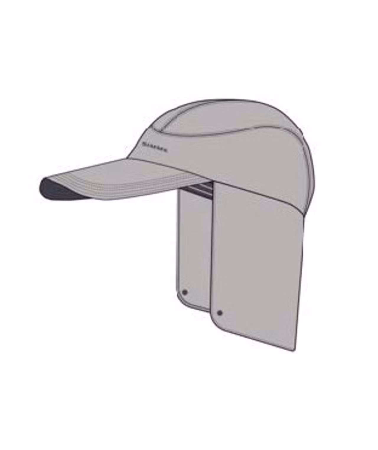 Simms Sunshield Cap Overcast