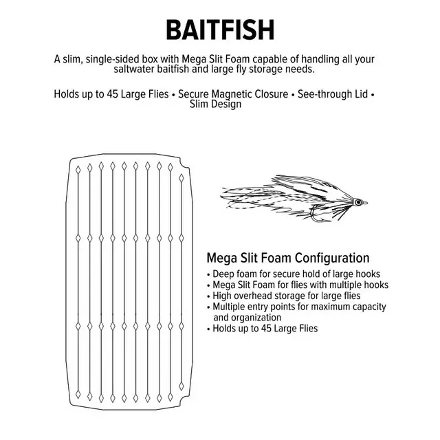 Umpqua UPG Foam Salt Baitfish Box Large Aqua