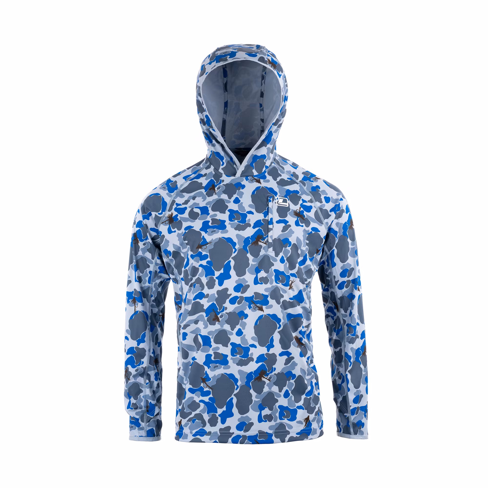 Loop Flyt UPF Dome Hoodie Camofly Blue
