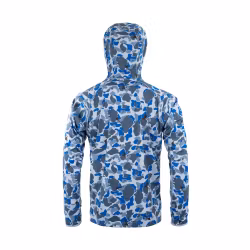Loop Flyt UPF Dome Hoodie Camofly Blue