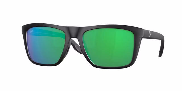 Costa MAINSAIL - Matte Black - Green Mirror 580P