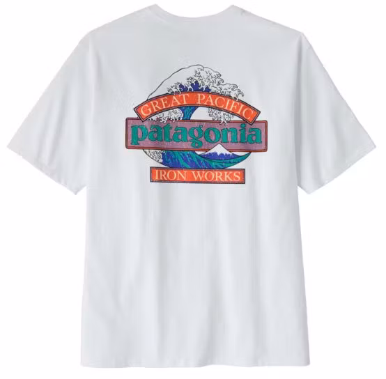 Patagonia M's Great Waves Responsibili-Tee Fiber White