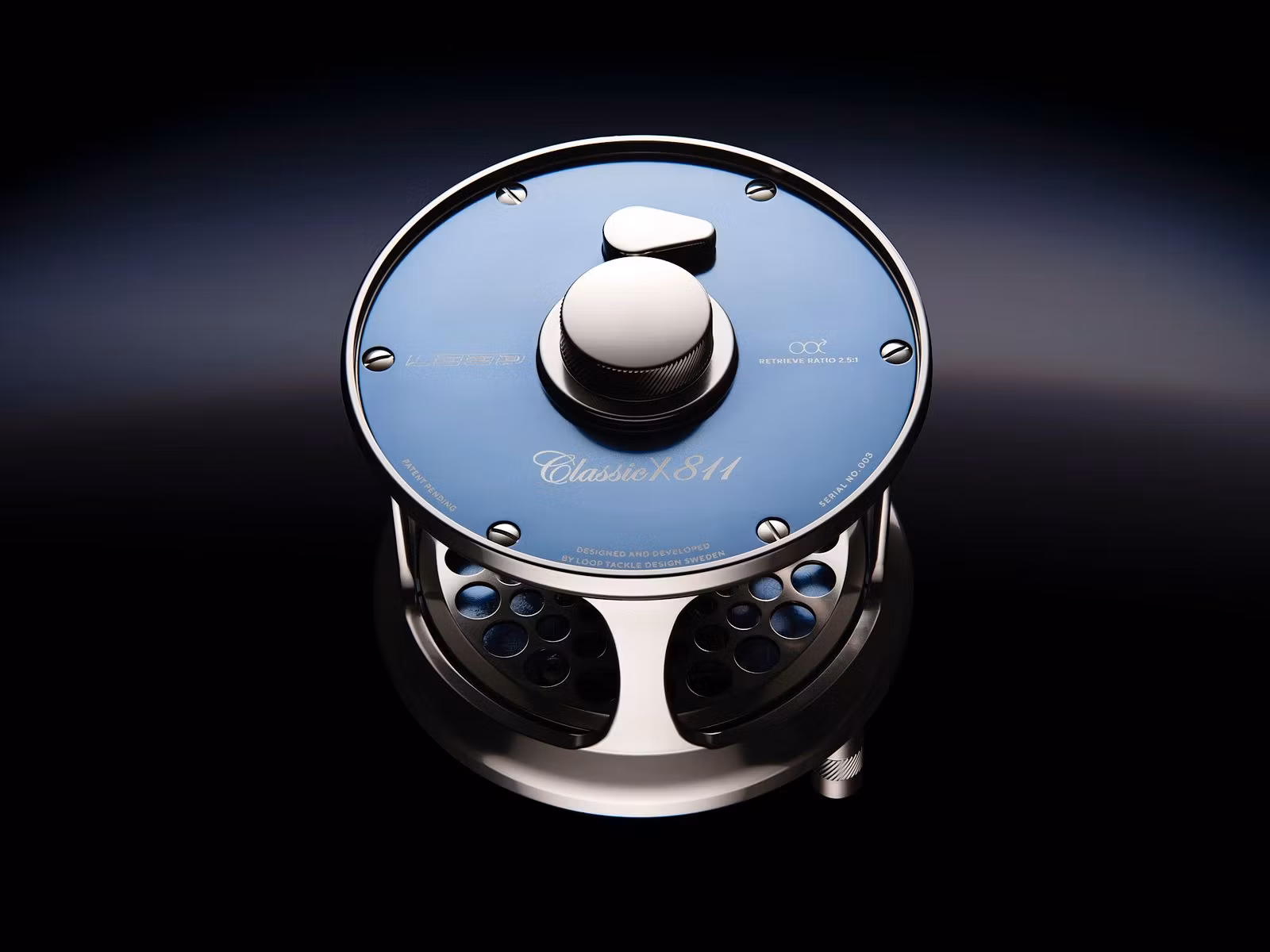 Classic X Reel #8-11, Nordic Blue, Left