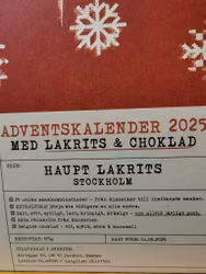 Adventskalender från Haupt Lakrits