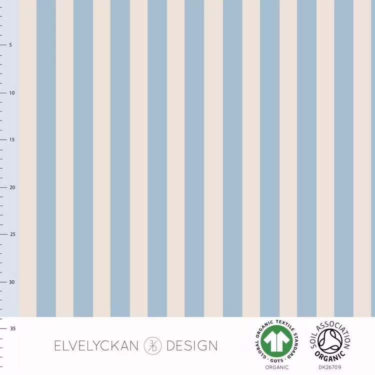 Vertical - Sky Blue & Creme