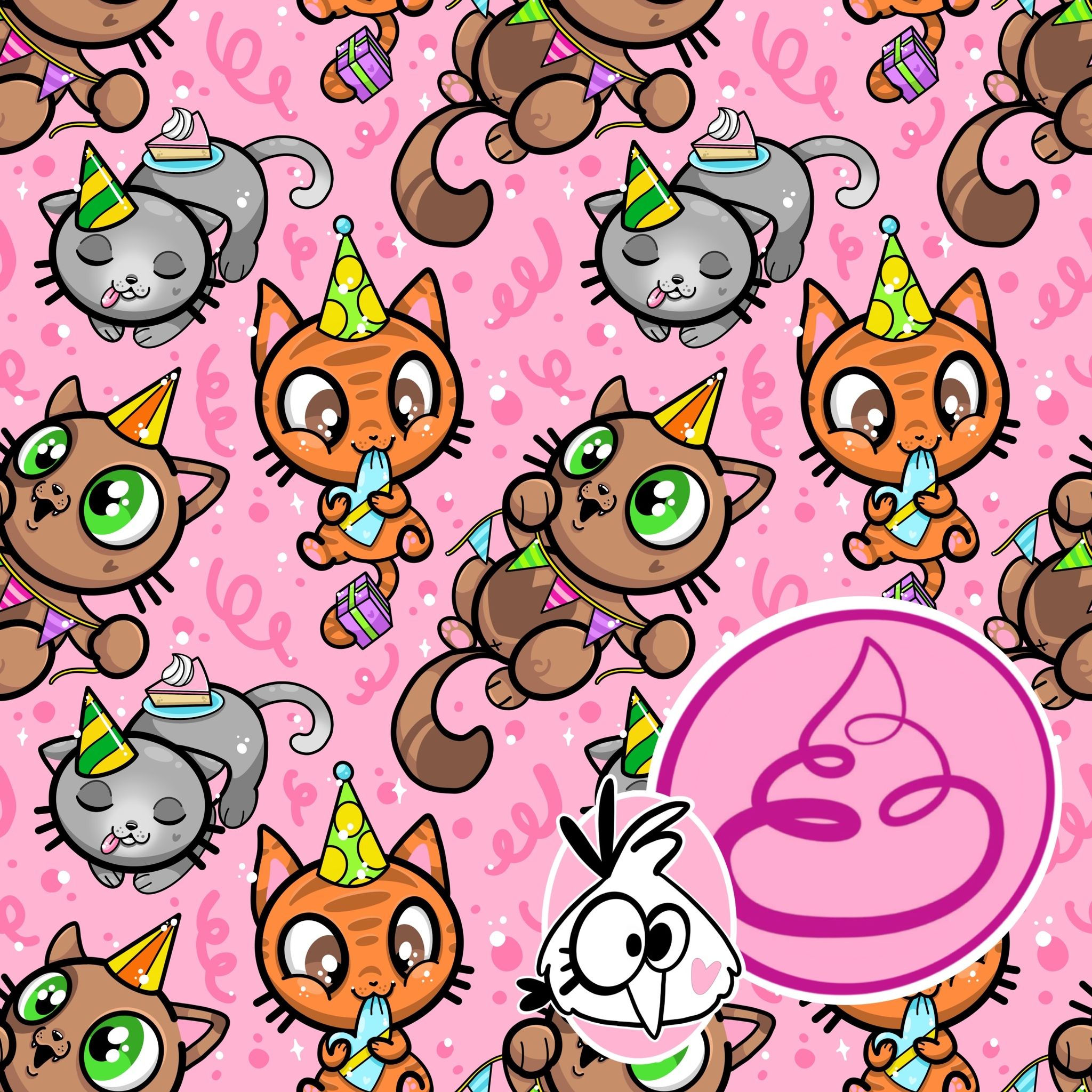 Party Cats - Pretty Pink