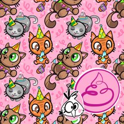 Party Cats - Pretty Pink