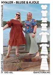 Hvaler  Bluse og Kjole - Dame