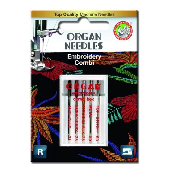 Organ Needle - Broderi Combi/5-pakk