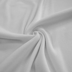 Ribbed Jersey - White
