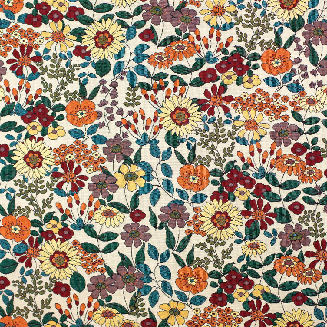 Sixties Flowers - Beige