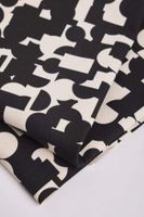 Geomania Cotton Canvas - Black