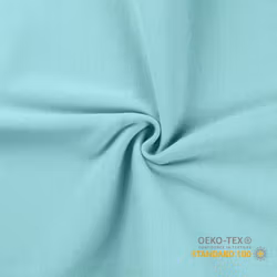 Rundstrikket Ribb - Aqua