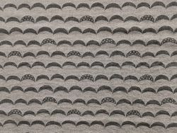 Børstet Jaquard Wawes - Taupe