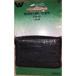 Standardstrikk 6mm / 10m – svart
