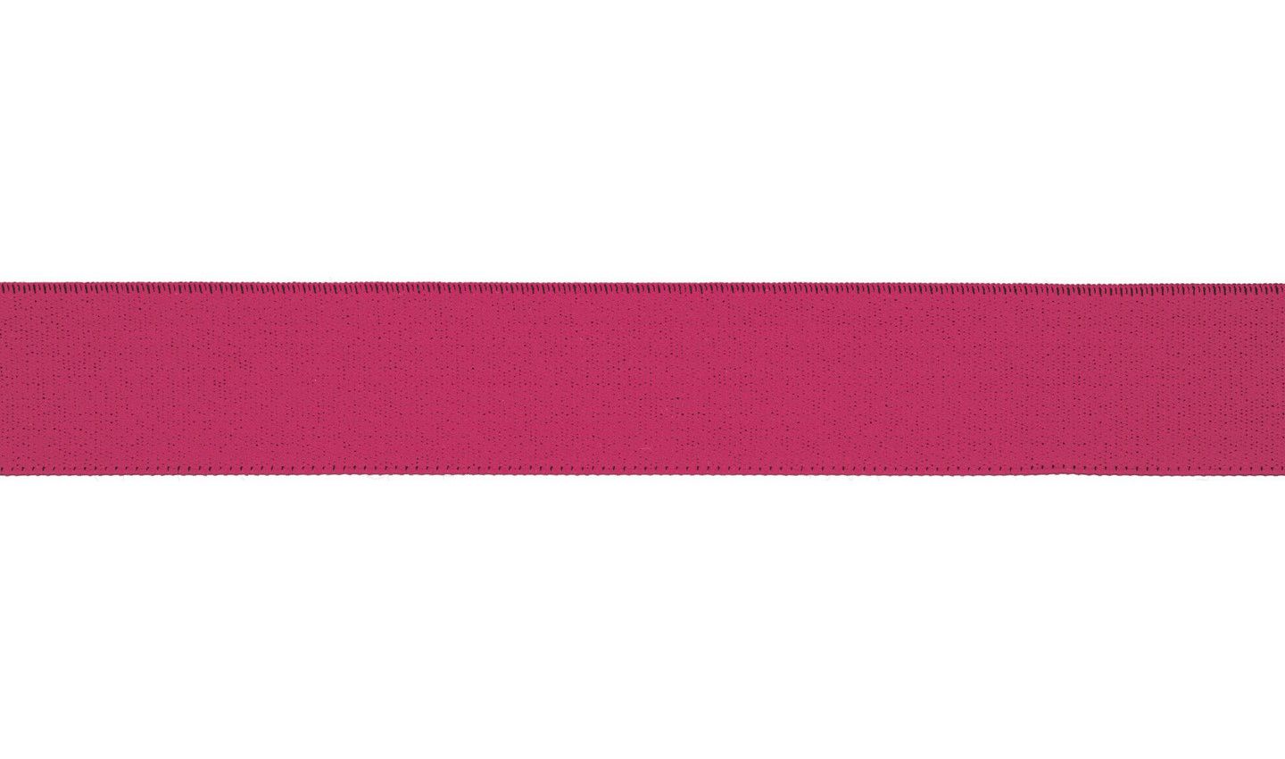 Ensfarget elastikk  Fuchsia - 20-25mm
