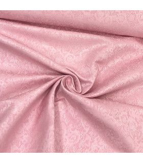 Bomullsdamask - Lys rosa