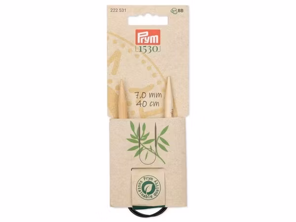 PRYM BAMBUS RUNDPINNE 40CM – 7,0 mm