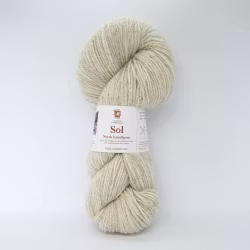 Sol Lamullgarn - Melert Lys Beige (449)