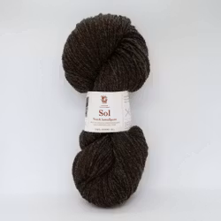 Sol Lamullgarn - Melert Mørk Brun (452)
