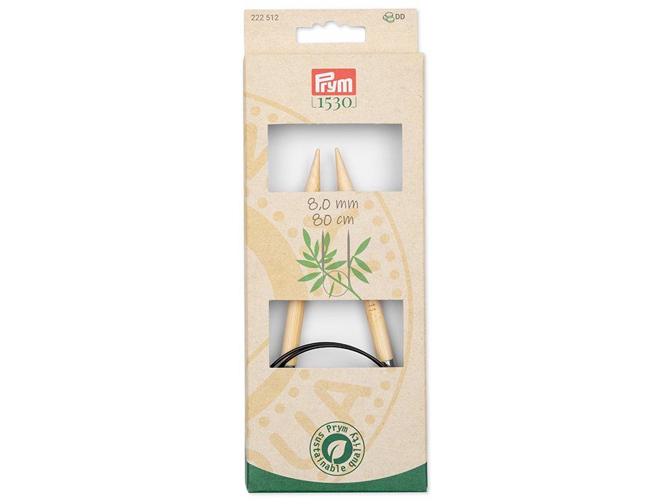PRYM BAMBUS RUNDPINNE 80CM – 8 mm