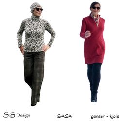 Saga Genser og Kjole - Sias Design