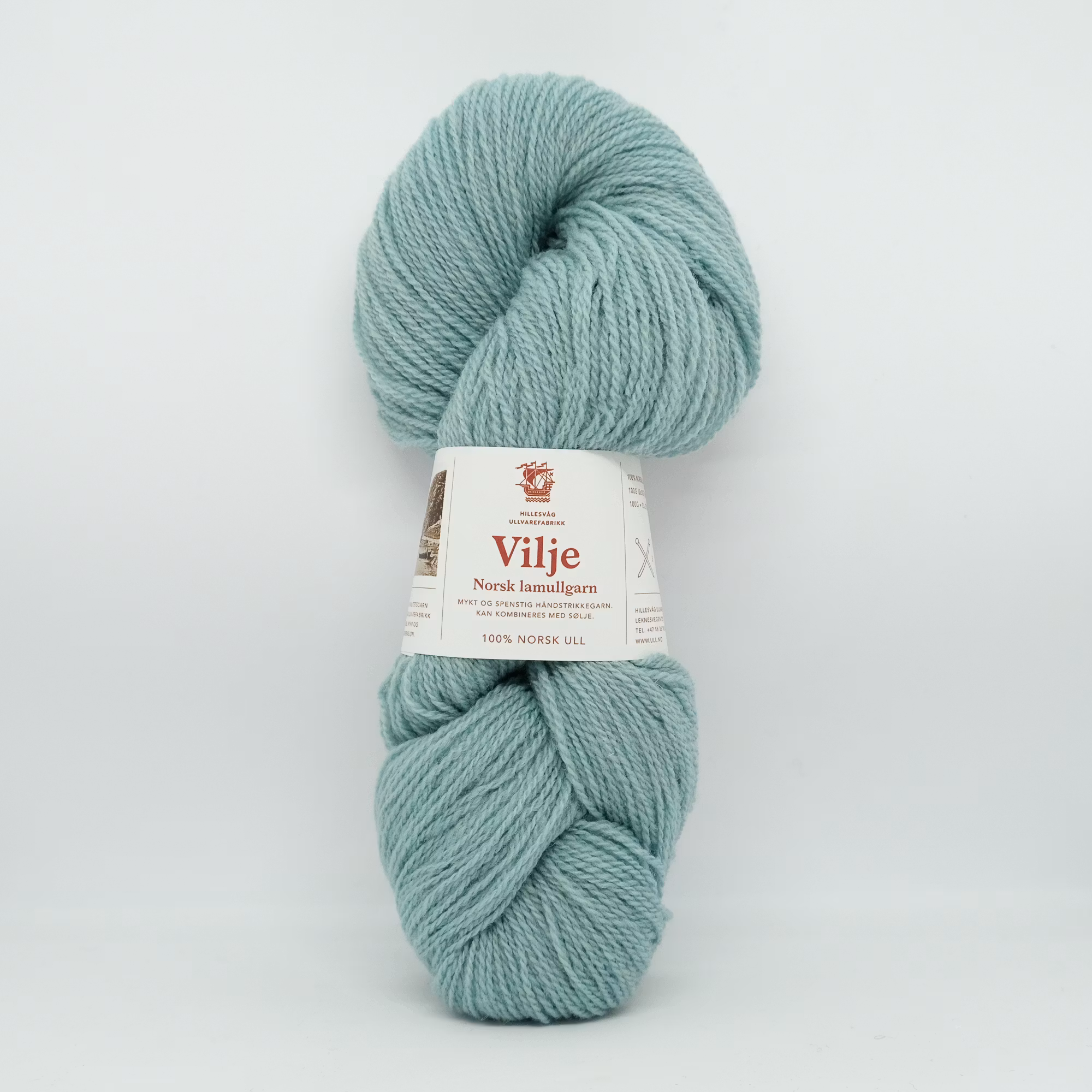 Vilje lamullgarn - Lys Grønnturkis (410)