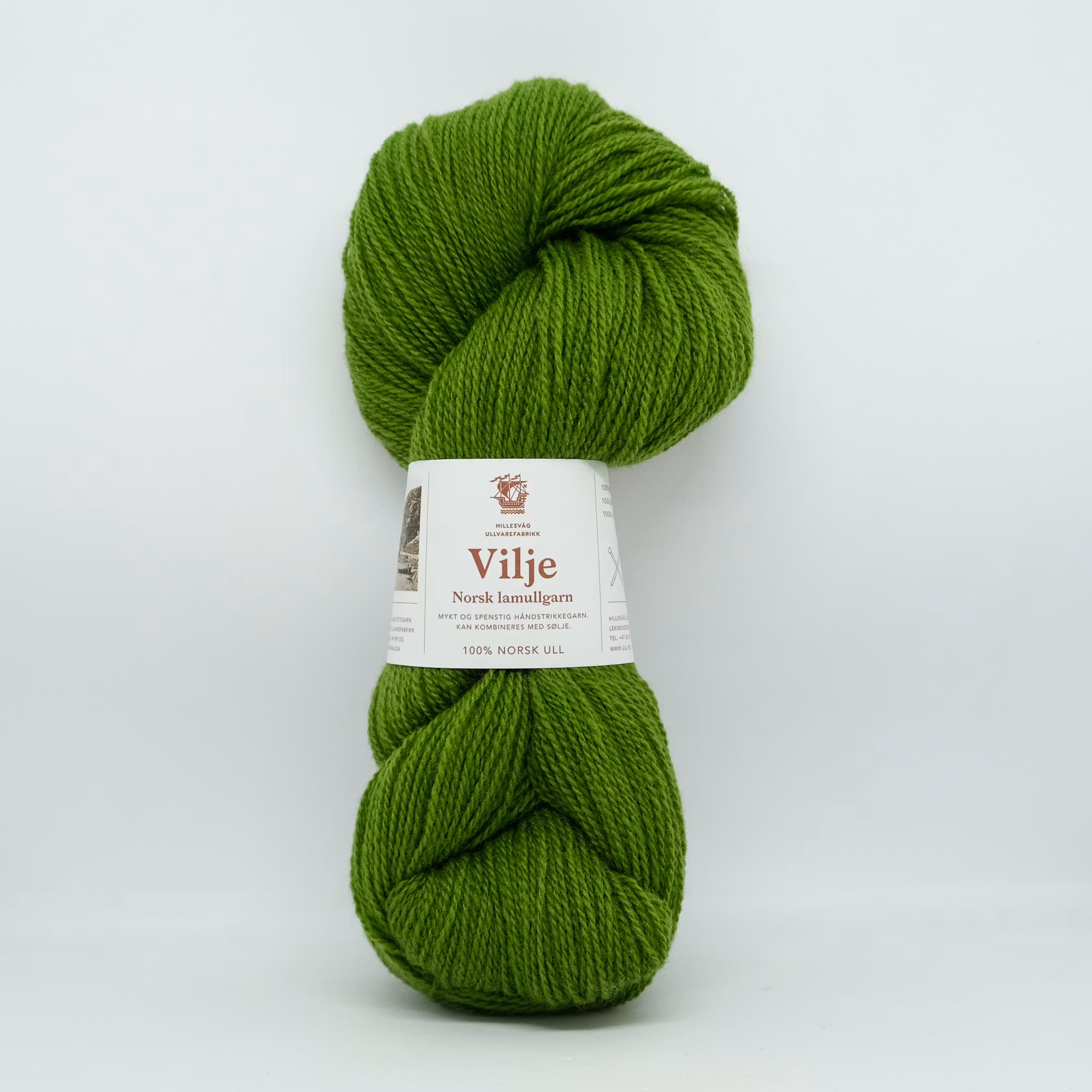 Vilje lamullgarn - Grønn (424)