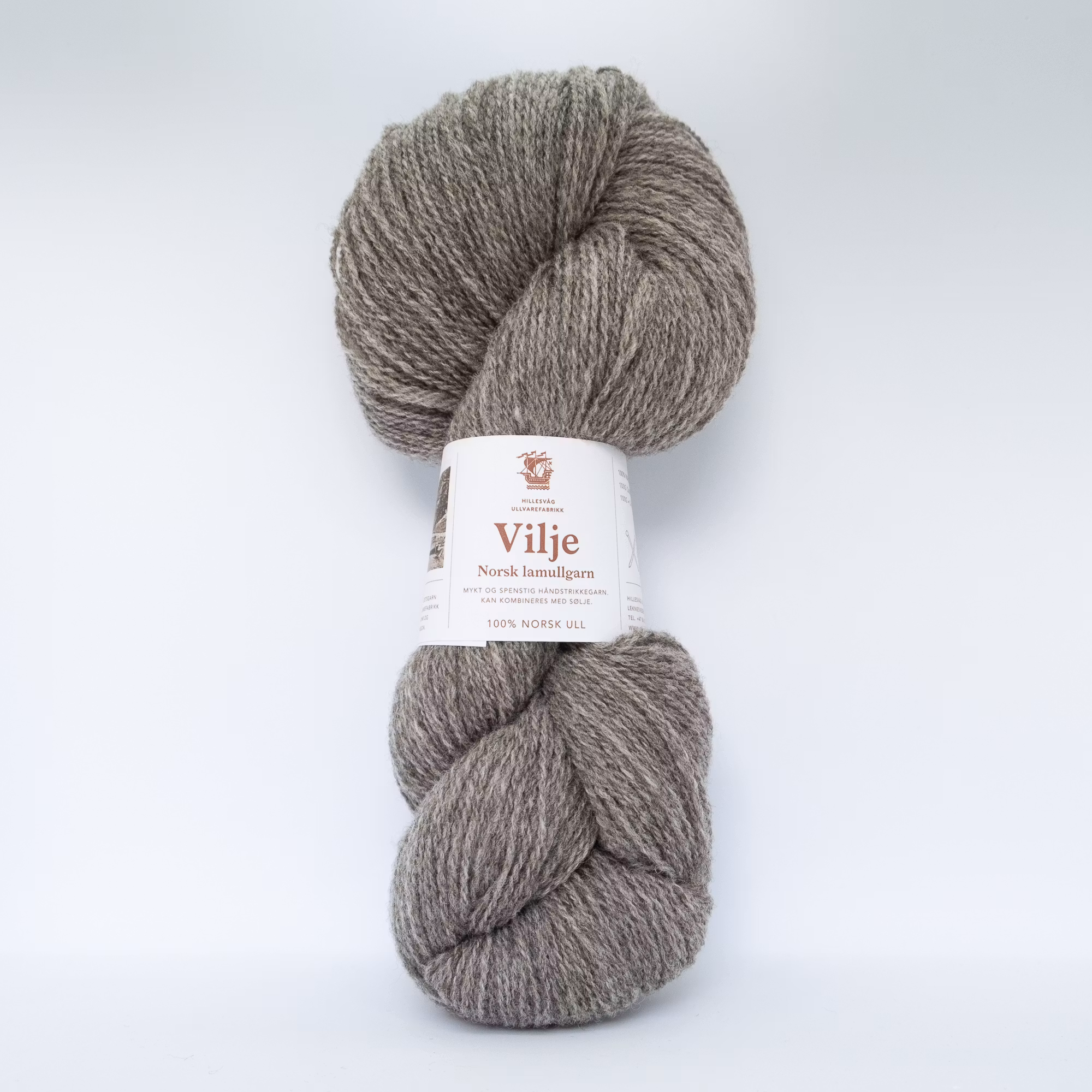 Vilje lamullgarn - Melert Mellombrun (451)